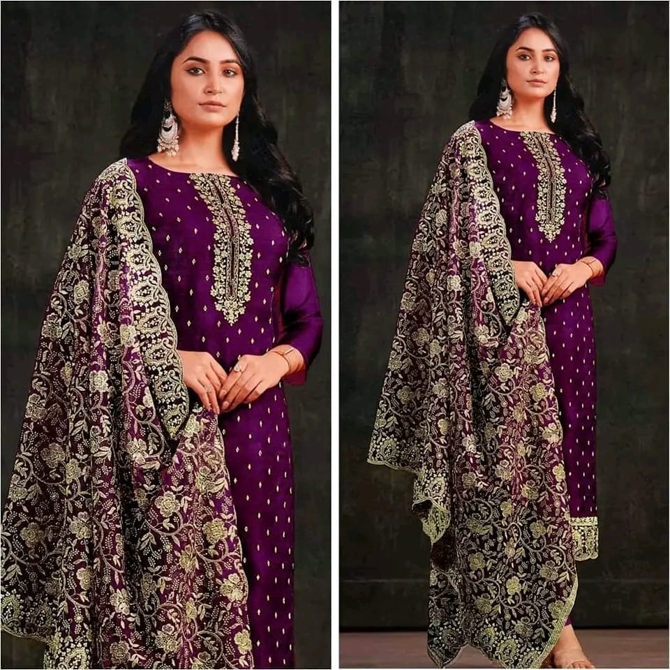 pastel teal blue embroidered salwar kameez